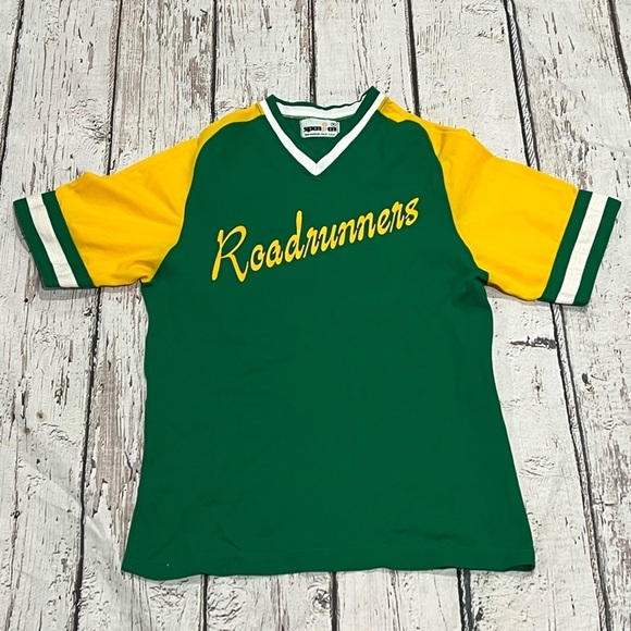 Vintage 1980s Roadrunners Club Sports Softball 80s Baseball Jersey - Picture 1 of 6